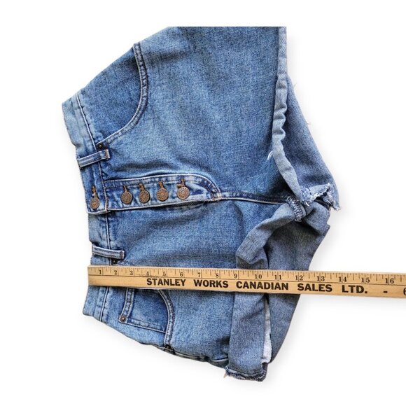 Vintage **Rampage Denim Shorts** Midwash Y2K **Button-Fly** Size 2 - Picture 8 of 9